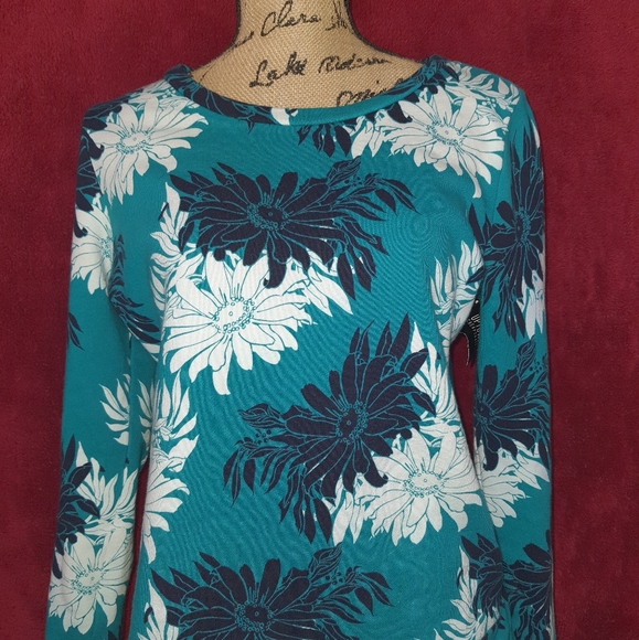 LOFT Sweaters - Ann Taylor Loft Cotton Floral Sweater Small